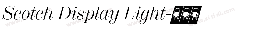 Scotch Display Light字体转换
